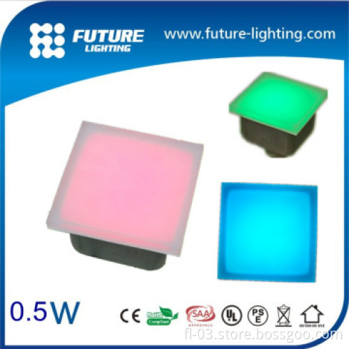 waterproof IP67 garden decorative light 12V glass led brick light